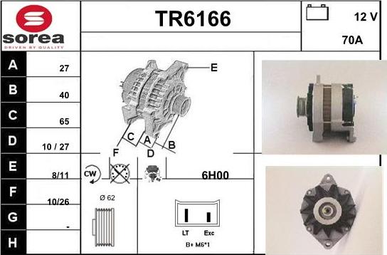 Sera TR6166 - Генератор www.autospares.lv