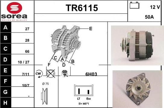 Sera TR6115 - Ģenerators autospares.lv