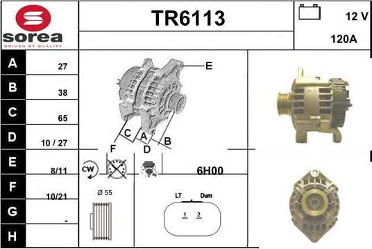 Sera TR6113 - Ģenerators autospares.lv