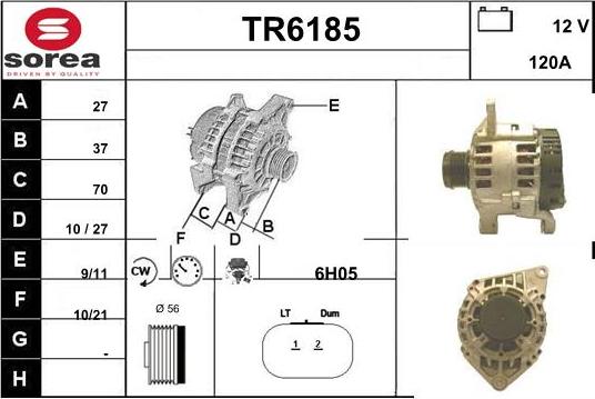 Sera TR6185 - Генератор www.autospares.lv