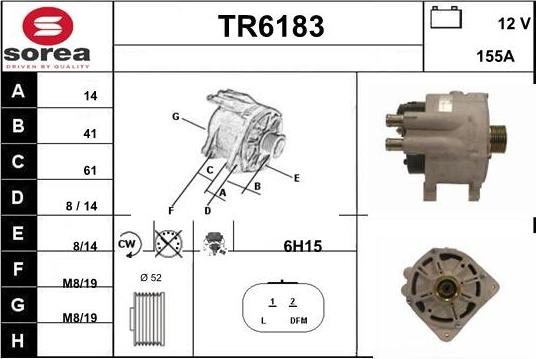 Sera TR6183 - Alternator www.autospares.lv