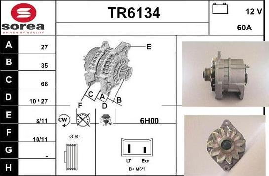 Sera TR6134 - Генератор www.autospares.lv