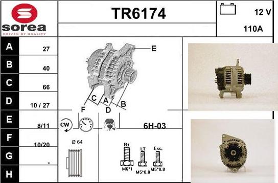 Sera TR6174 - Ģenerators autospares.lv