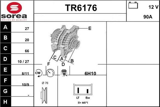 Sera TR6176 - Ģenerators autospares.lv