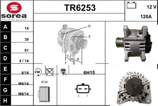 Sera TR6253 - Ģenerators www.autospares.lv