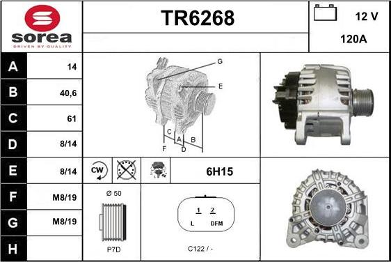 Sera TR6268 - Генератор www.autospares.lv