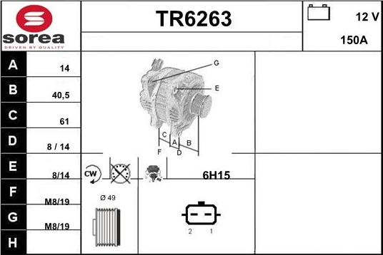 Sera TR6263 - Ģenerators autospares.lv