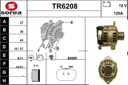 Sera TR6208 - Ģenerators www.autospares.lv