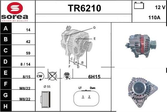 Sera TR6210 - Ģenerators autospares.lv