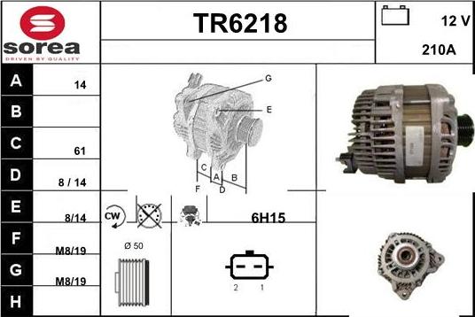 Sera TR6218 - Генератор www.autospares.lv