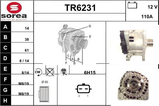 Sera TR6231 - Ģenerators www.autospares.lv