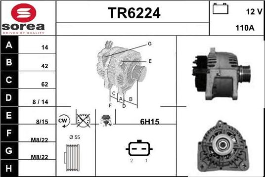 Sera TR6224 - Генератор www.autospares.lv