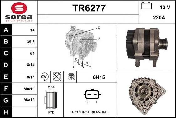 Sera TR6277 - Генератор www.autospares.lv