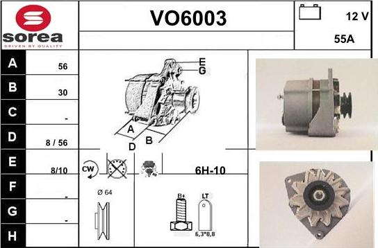 Sera VO6003 - Ģenerators autospares.lv