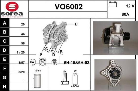 Sera VO6002 - Генератор www.autospares.lv