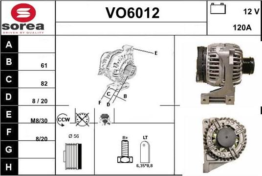 Sera VO6012 - Генератор www.autospares.lv