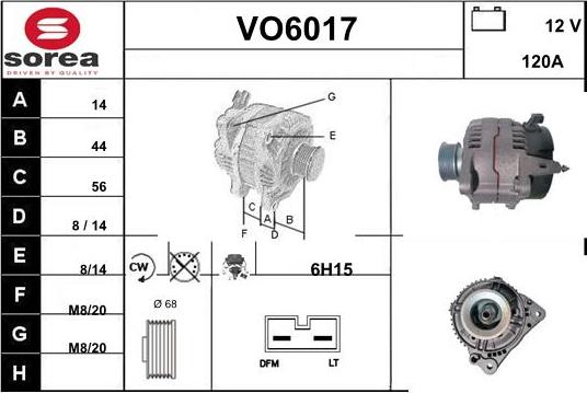 Sera VO6017 - Генератор www.autospares.lv