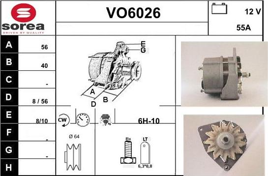 Sera VO6026 - Генератор www.autospares.lv