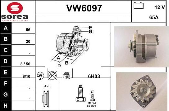 Sera VW6097 - Ģenerators autospares.lv