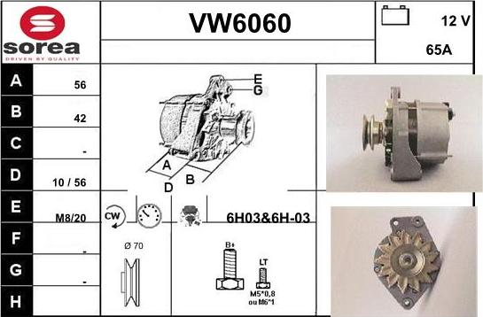 Sera VW6060 - Ģenerators autospares.lv