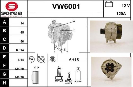 Sera VW6001 - Генератор www.autospares.lv