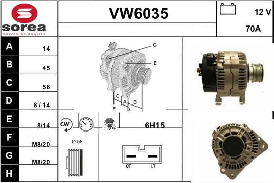 Sera VW6035 - Ģenerators www.autospares.lv