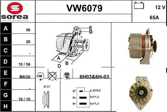 Sera VW6079 - Генератор www.autospares.lv