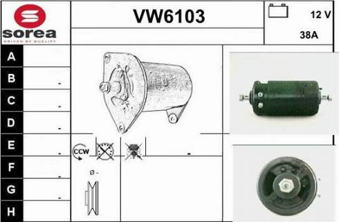 Sera VW6103 - Alternator www.autospares.lv