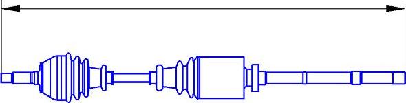 Sercore 12466 - Piedziņas vārpsta www.autospares.lv