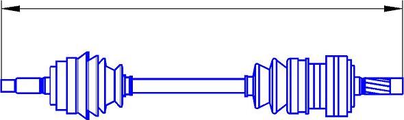 Sercore 22677 - Piedziņas vārpsta www.autospares.lv