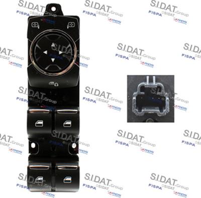 Sidat 5.145715 - Выключатель, стеклоподъемник www.autospares.lv