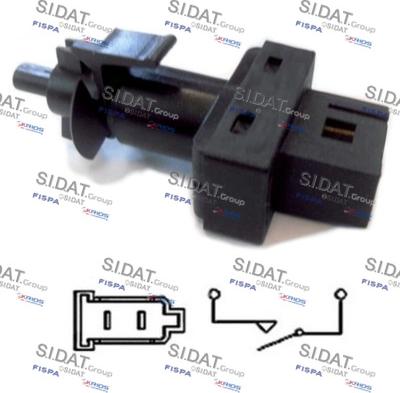 Sidat 5.140093A2 - Brake Light Switch / Clutch www.autospares.lv