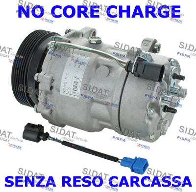 Sidat 1.1224R - Compressor, air conditioning www.autospares.lv