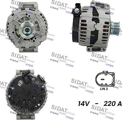 Sidat A12BH0948AS - Ģenerators www.autospares.lv