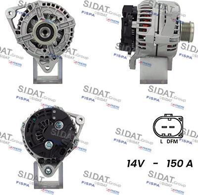 Sidat A12BH0908A2 - Ģenerators www.autospares.lv