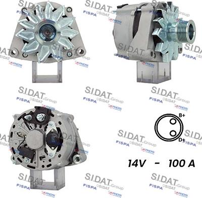 Sidat A12BH0930A2 - Ģenerators www.autospares.lv