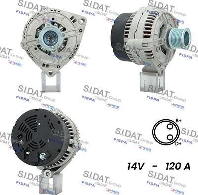 Sidat A12BH0933A2 - Ģenerators www.autospares.lv