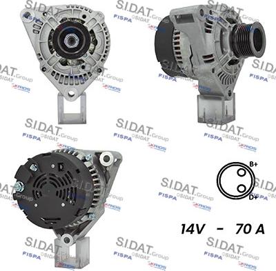 Sidat A12BH0932A2 - Ģenerators www.autospares.lv