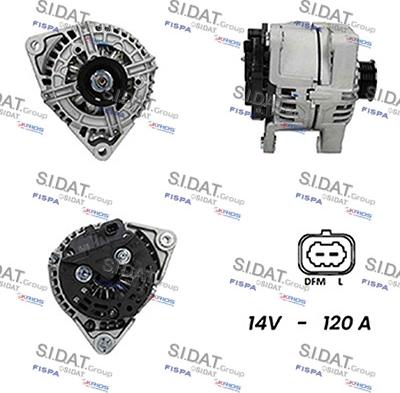 Sidat A12BH0459A2 - Ģenerators www.autospares.lv