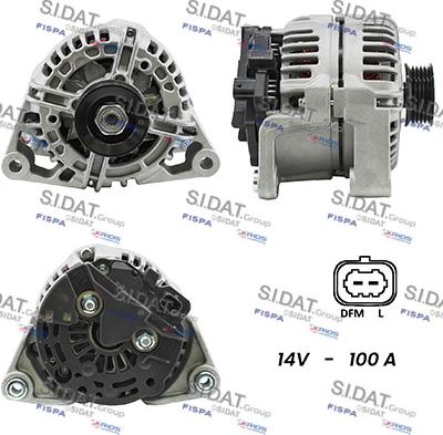 Sidat A12BH0458A2 - Ģenerators www.autospares.lv