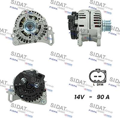 Sidat A12BH0401A2 - Генератор www.autospares.lv