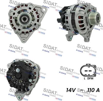 Sidat A12BH0543A2 - Ģenerators autospares.lv