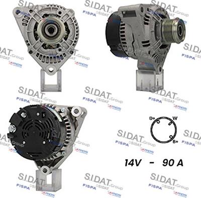 Sidat A12BH0555A2 - Ģenerators autospares.lv