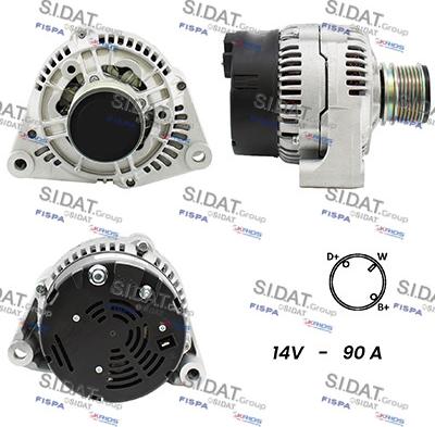 Sidat A12BH0552A2 - Ģenerators autospares.lv