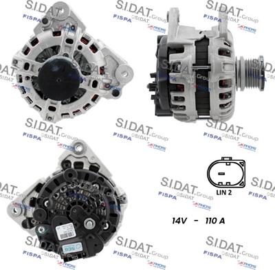 Sidat A12BH0534 - Ģenerators www.autospares.lv