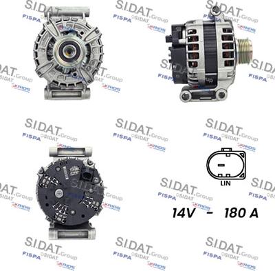 Sidat A12BH0524 - Alternator www.autospares.lv