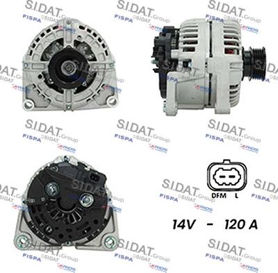 Sidat A12BH0644A2 - Ģenerators www.autospares.lv