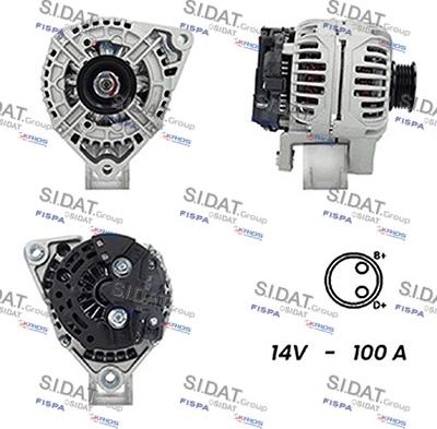 Sidat A12BH0634A2 - Ģenerators www.autospares.lv