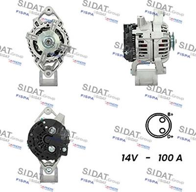 Sidat A12BH0633A2 - Ģenerators www.autospares.lv