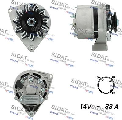 Sidat A12BH0041A2 - Ģenerators www.autospares.lv